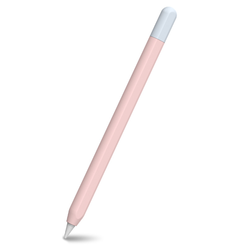 For Apple Pencil USB-C - Color-block Slim Case: Sky Blue