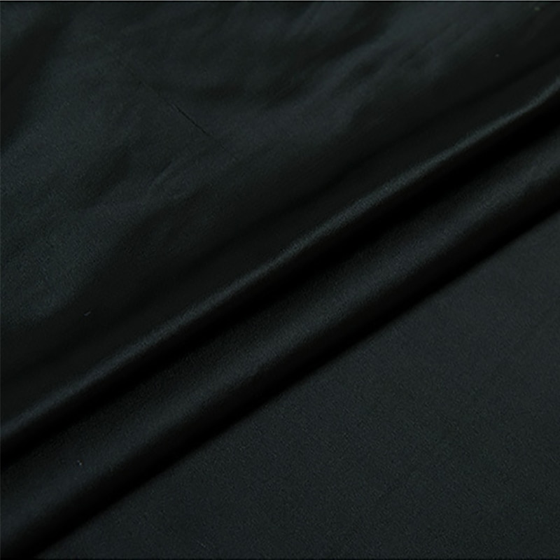 HLQON zwart jacquard vilt afrikaanse satijn damast stof voor patchwork, trouwjurk, bekleding naaien stof 75x100 cm