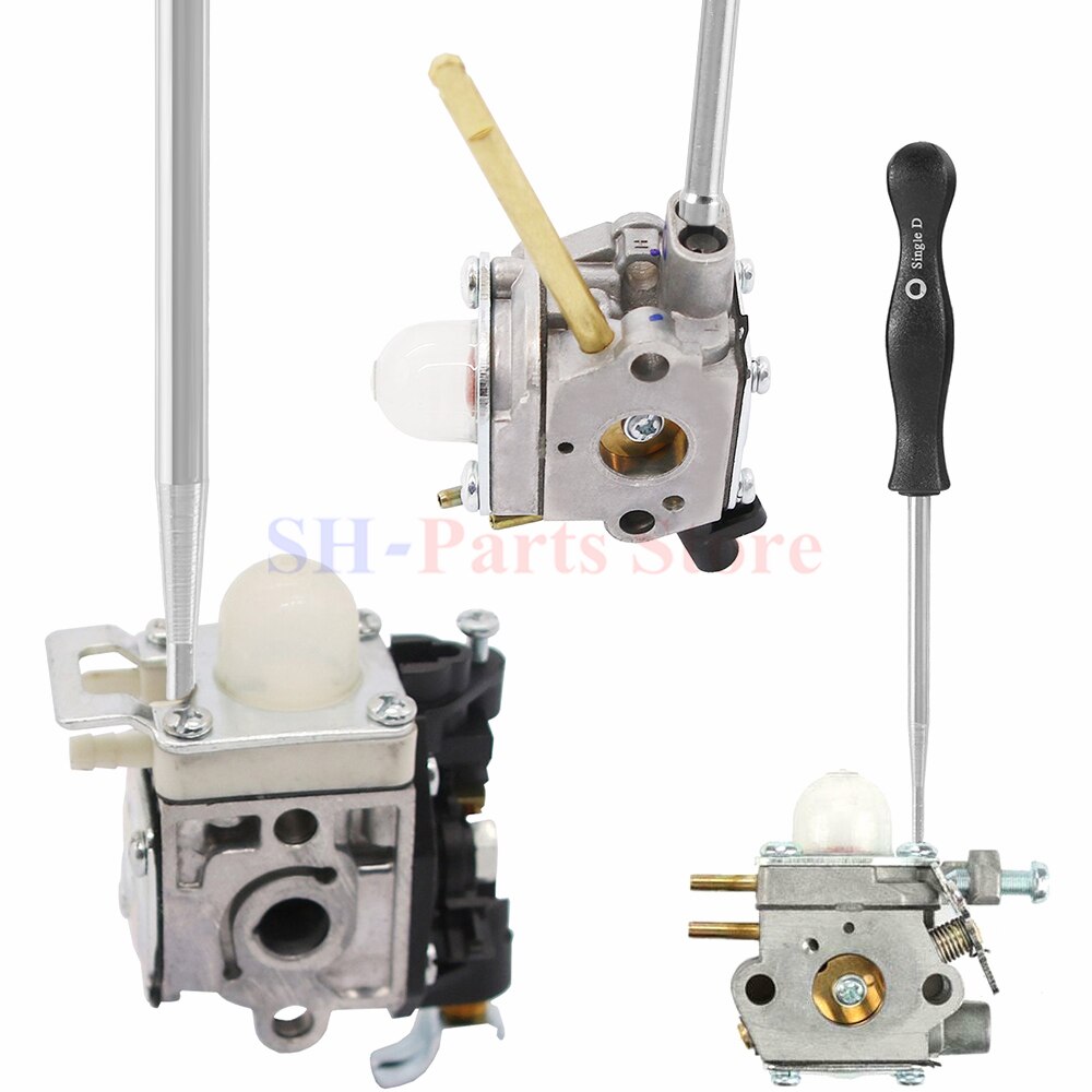 10 Pcs Tune up Carburetor Adjusting Screwdriver Tool Kit with Carb Cleaning Needles Brushes for Walbro Zama Ryobi Stihl Echo Tro