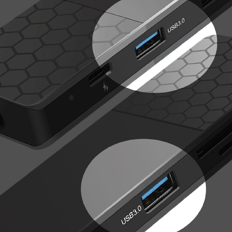 Type-c dockingstation usb 7 in hdmi netwerkinterface type 1 hub accessoires