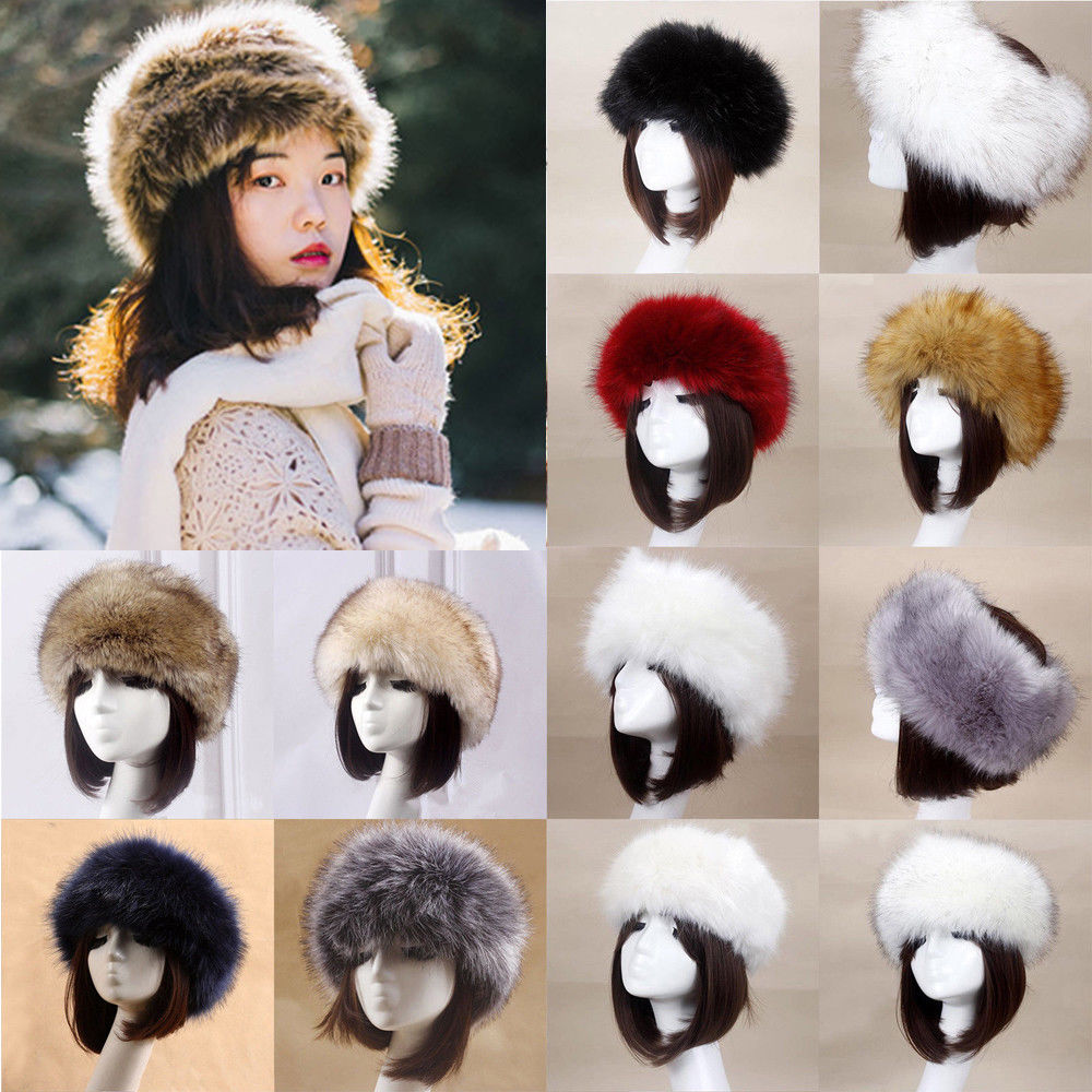 Dames Vrouwen Glamorous Faux Fur Russische Bomber Hoeden Kozak Hoed Winter Oor Warm Cap