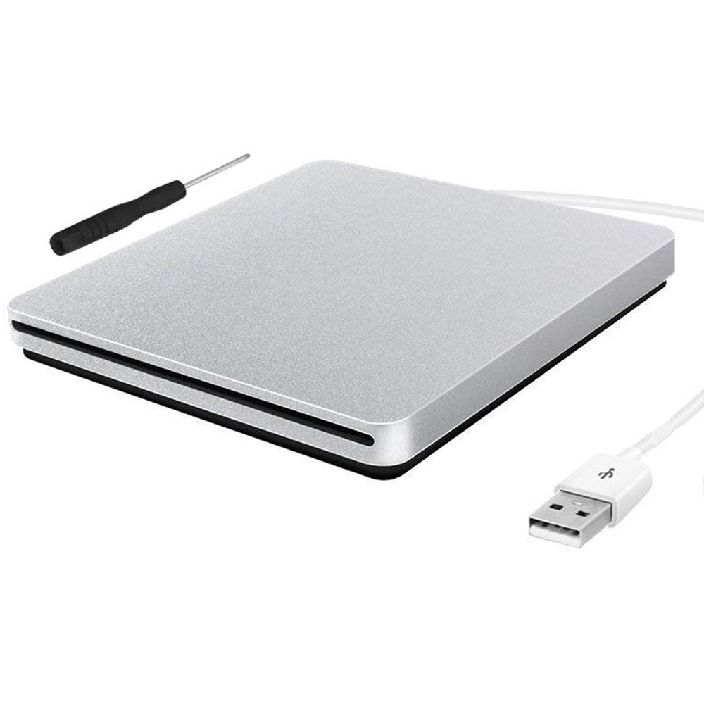 Super Slim Externe Slot in DVD-RW Behuizing USB 2.0 Case 9.5mm SATA Optische Drive Voor laptop Macbook zonder driver