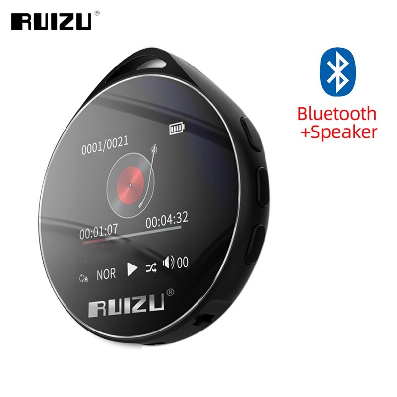 RUIZU M10 Bluetooth MP3 Player 16G Music Video Player with Built in Speaker FM Radio