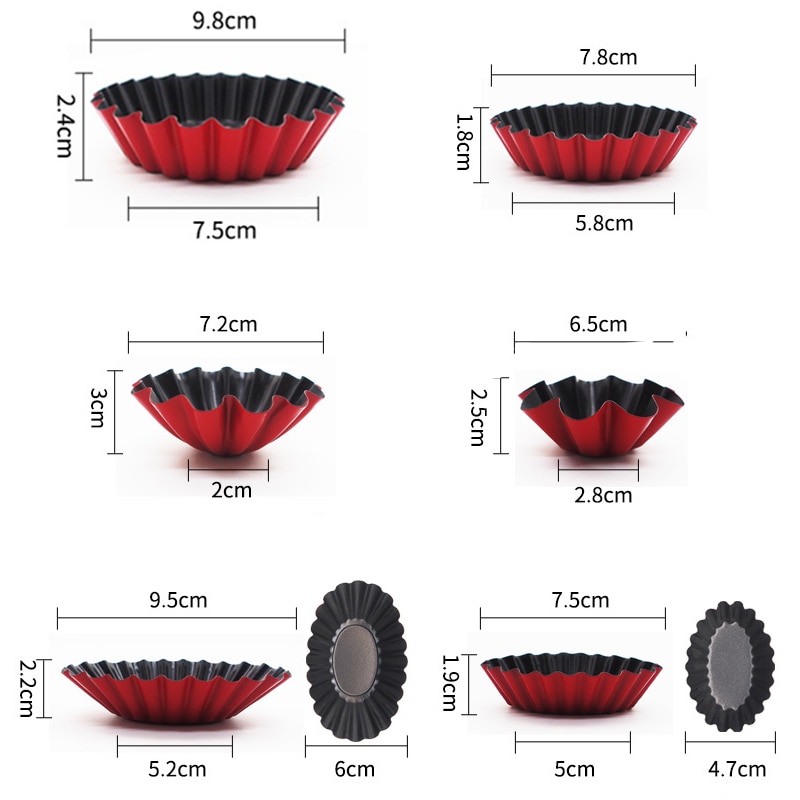 12- -pack tårtform cupcake cake muffinsform plåt panna bakverktyg kolstål