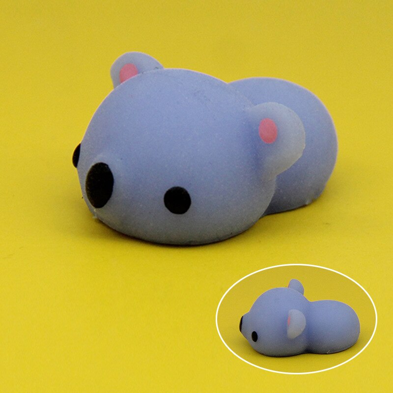 Mini ändra färg squishy söt katt antistress boll klämma stiger abreact mjuk klibbig avstressande leksaker roliga mochi leksaker