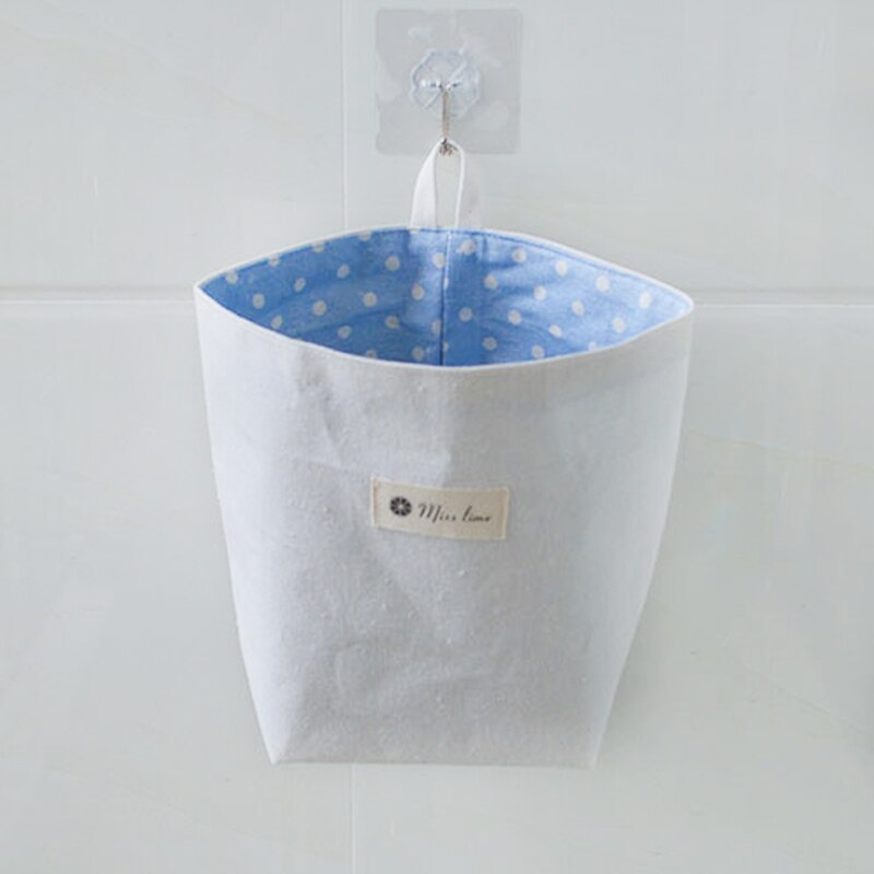 White Hanging Pockets Small Storage Bags Hanging Organizer for Home Living Almacenamiento Y Organizacion Organiser Rangement