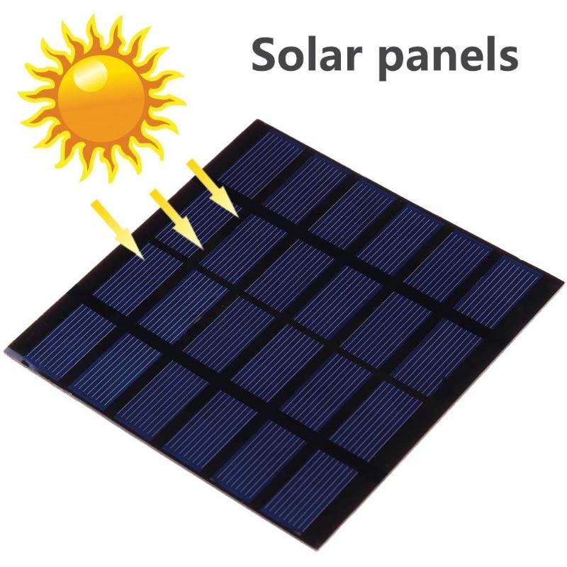 1.5W 6V Polycrystalline Silicon PET Laminated Processing Solar Cell Panel Mini Solar System DIY For Battery Cell Phone Chargers