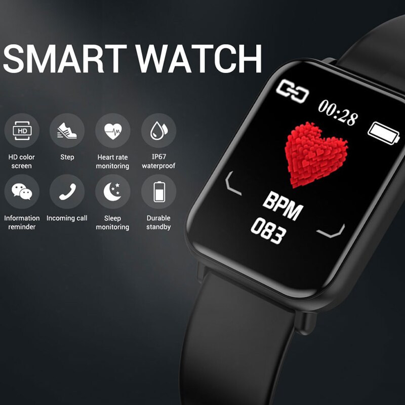 Fitness sporer smart armbånd blodtrykksmåling smart bånd se Fitness sporer  ip67 vanntett smart armbåndsur