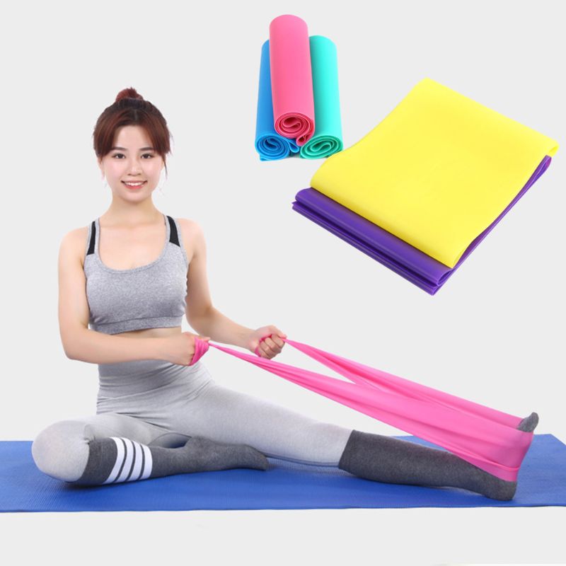 Yoga Pilates Resistance Band Stretching Pull Up Elastic Loop Strength Training