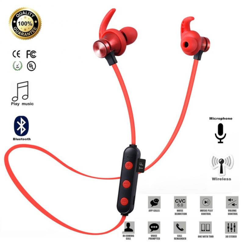 Wireless Bluetooth Earphones Magnetic Sports Running Headset Sport Earbuds Noise Cancellation Headphones For Smartphone Laptop