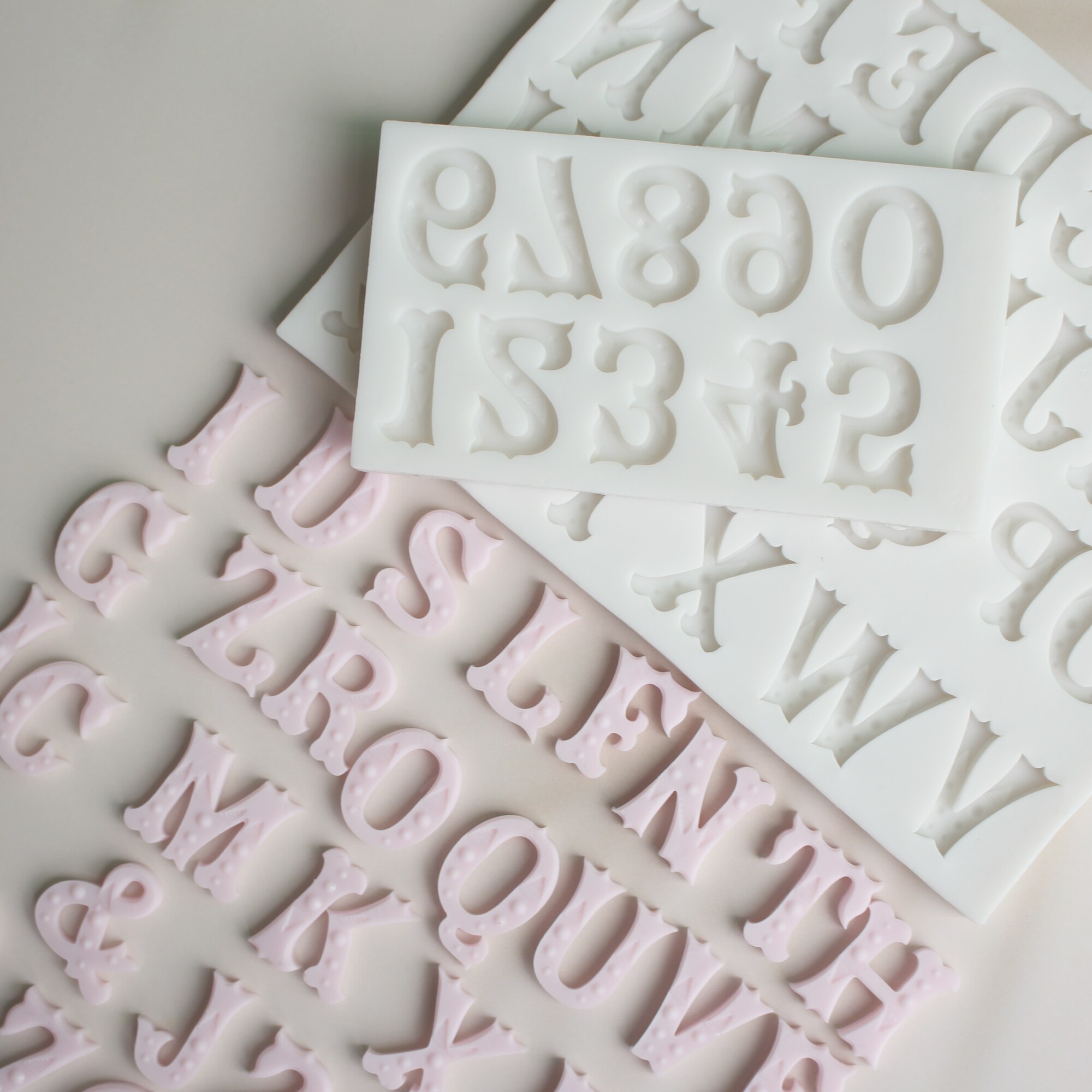 Kreativitet bogstaver tal silikone form fondant kage dekorationsform sugarcraft chokolade bage værktøj til kager gumpaste form