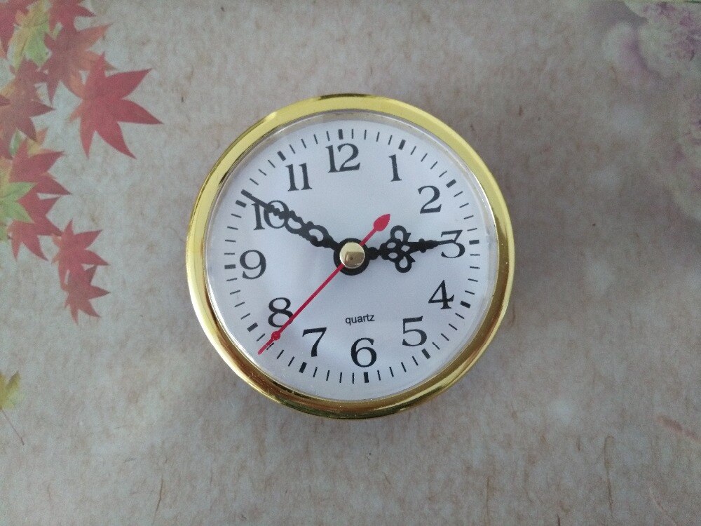 2PCS Gold Insert Quartz Clock FIT-UP Diameter 80mm Insert Clock for DIY Clock Accessories