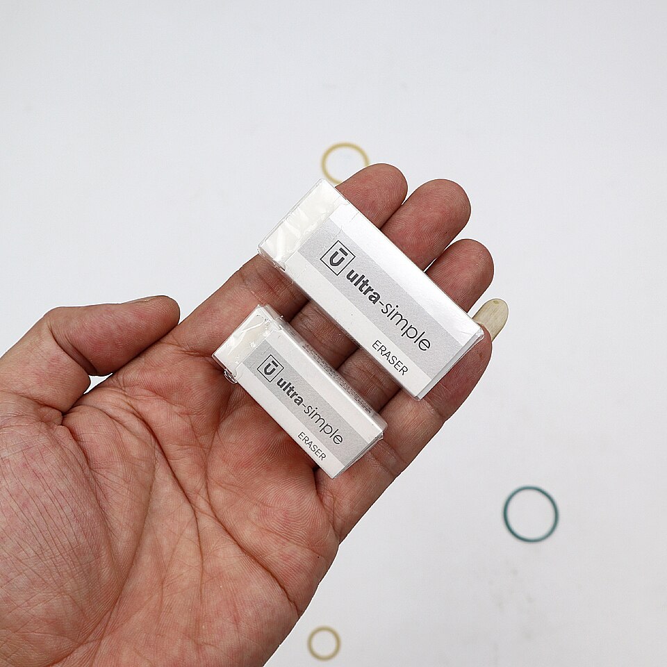 2 uds Borrador de arte boceto blanco Ultra limpio lápiz de prueba borrador Oficina papelería suave lápiz de goma útiles escolares para estudiantes