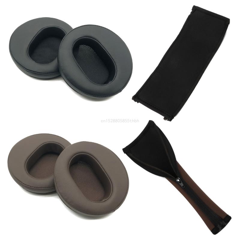 Ear Cushions Earpads Headband for DENON AH-D2000 D5000 D5200 D7000 D7200 D9200 Game Headphons Earcups for Immersive Sound