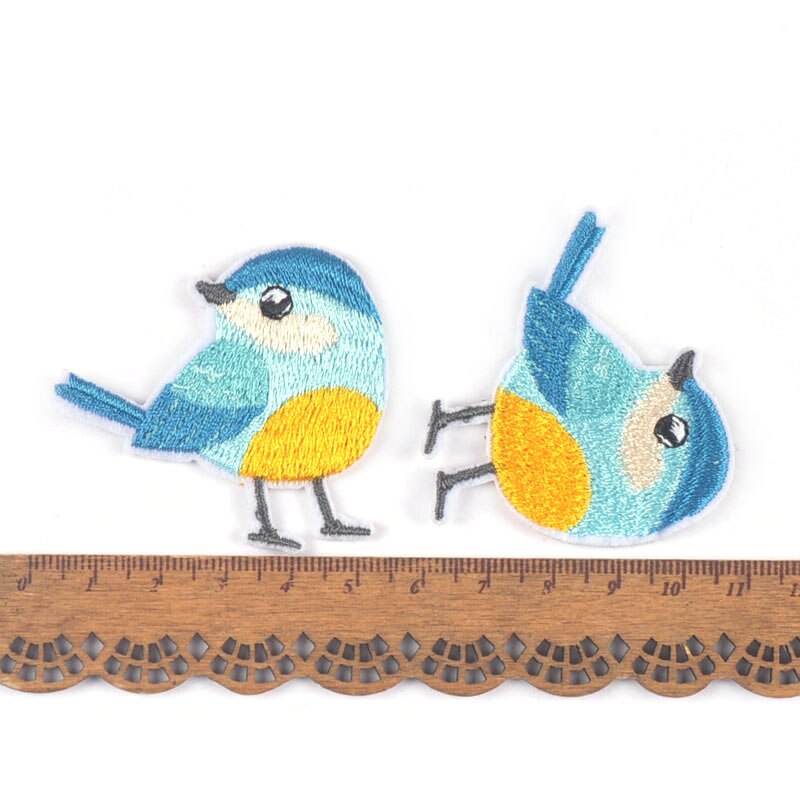 5 sztuk śliczne królik/ptak/wiewiórka łaty hafty robić szycia akcesoria ubrania aplikacje wyroby rękodzielnicze DIY 37-55mm c3216: 1