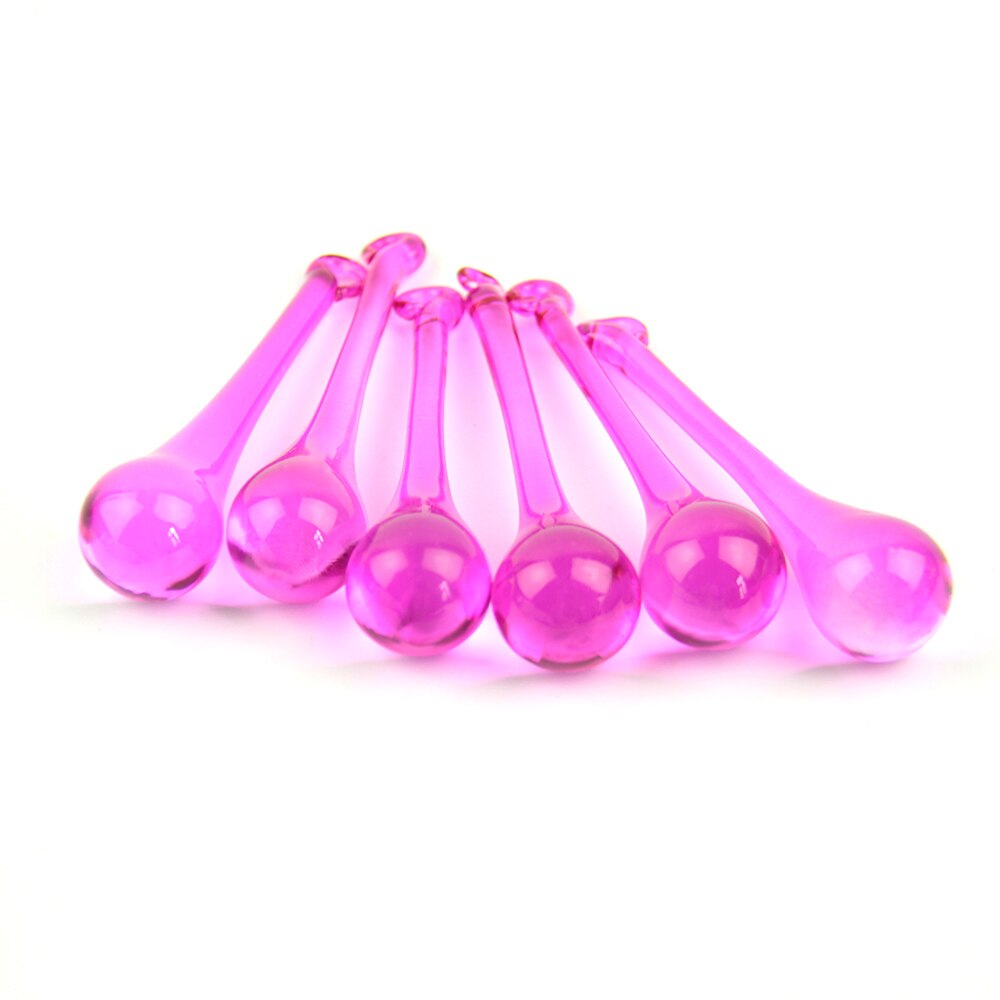 10Pcs Multicolor Regendruppels Kristallen Kroonluchter Onderdelen 20*80Mm Lamp Glas Opknoping Hangers Kralen Gordijn Accessoires: fuchsia / 16x60mm 10pcs
