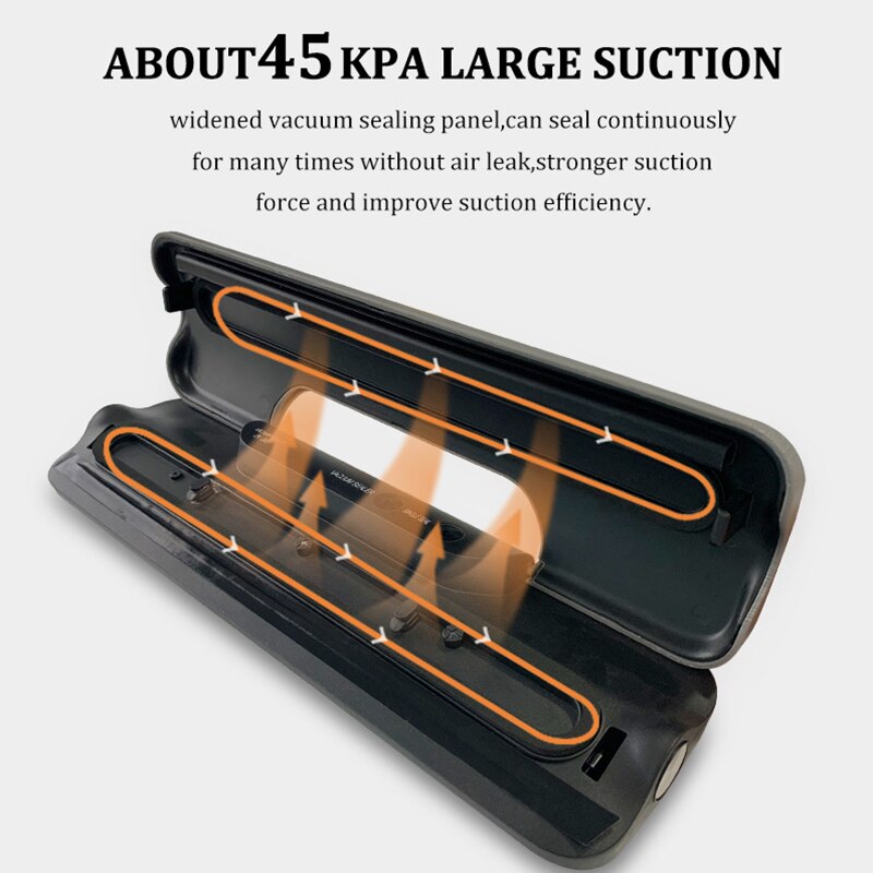 Food Vacuum Sealer Verpakking Rolls Vacuüm Zakken Voor Keuken Opslag Vacuüm Verpakking Machine Naadlasmachines Huishoudelijke Hotsale