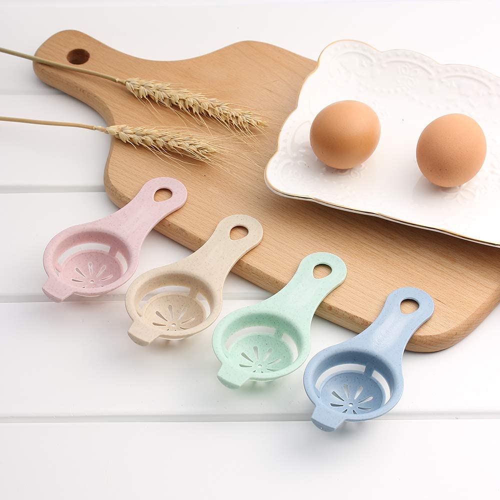 Egg Separator White Yolk Sieving Separates Eggs Wheat Straw Plastic Tools For Kitchen Convenience Dining Cooking Accessories