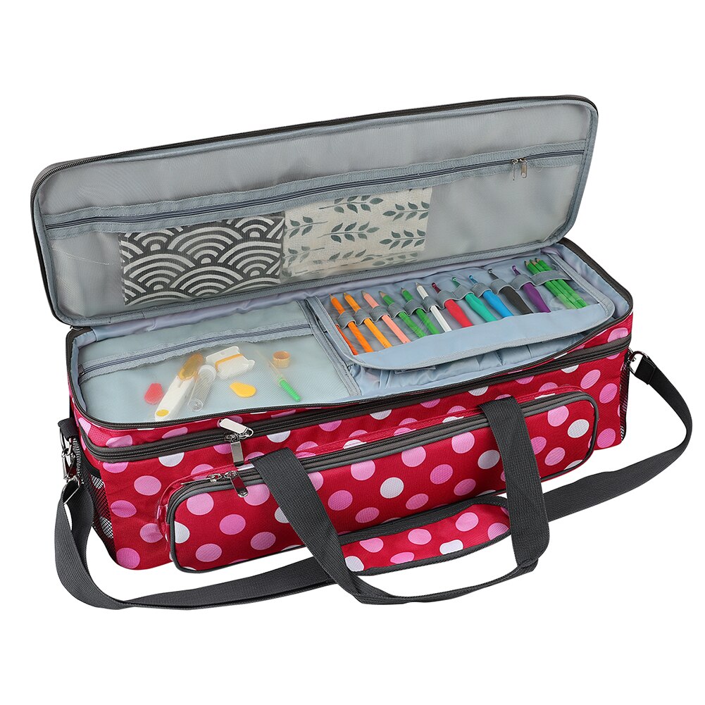 Embroidery Thread Storage Bag Large Capacity Knitting Crochet Hooks Organizer Thread Yarn Case Holder Sewing Tools Bag