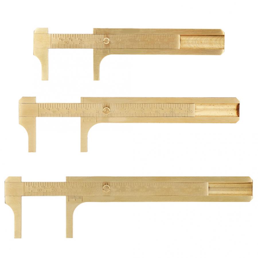 Double Scale Vernier Caliper Brass Jewelry Maker Measuring Ruler Authenticate Caliper Chemistry