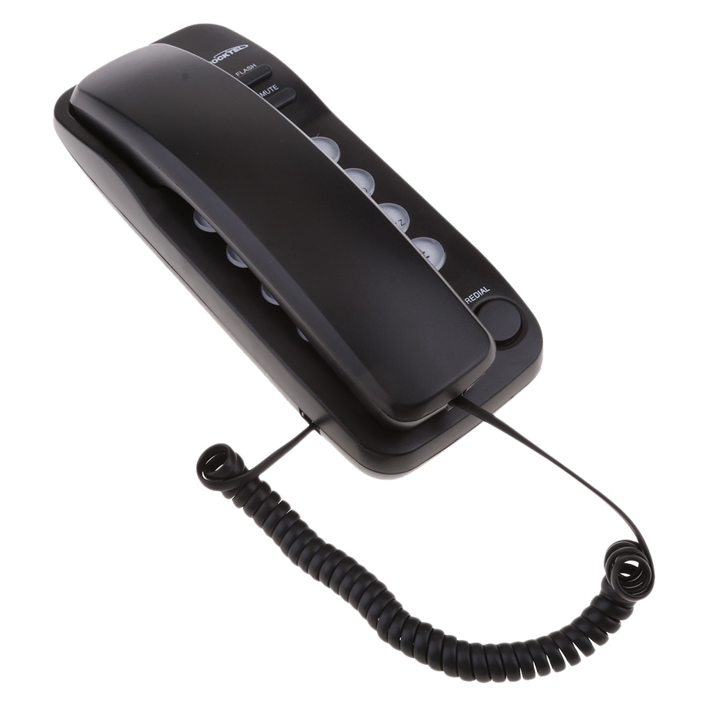 Draagbare hangende vaste telefoon thuis wandtelefoon kantoor zakelijk