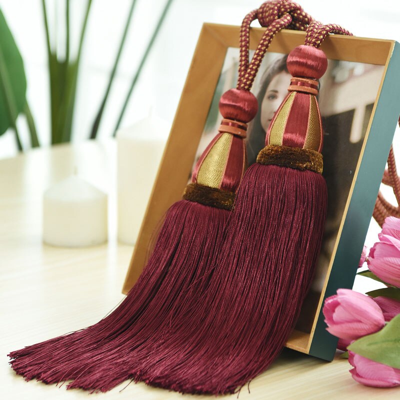 1pc embrasses à rideaux de fenêtre, embrasses à pinces, embrasses à glands, embrasses à boule suspendue, accessoires  cp120#40