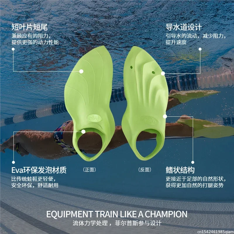Training Swimming Fins Flexible Soft Comfort Adult Snorkeling Foot Flipper Diving Fins