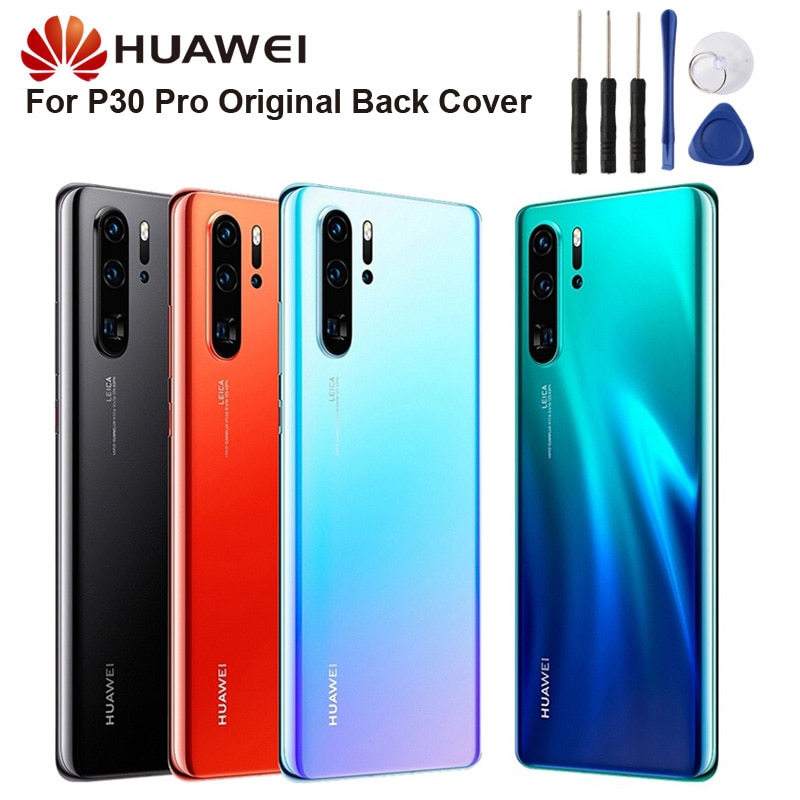 Coque arrière d'origine en verre pour batterie Huawei P30 Pro P30PRO coque arrière de protection pour boîtier de téléphone