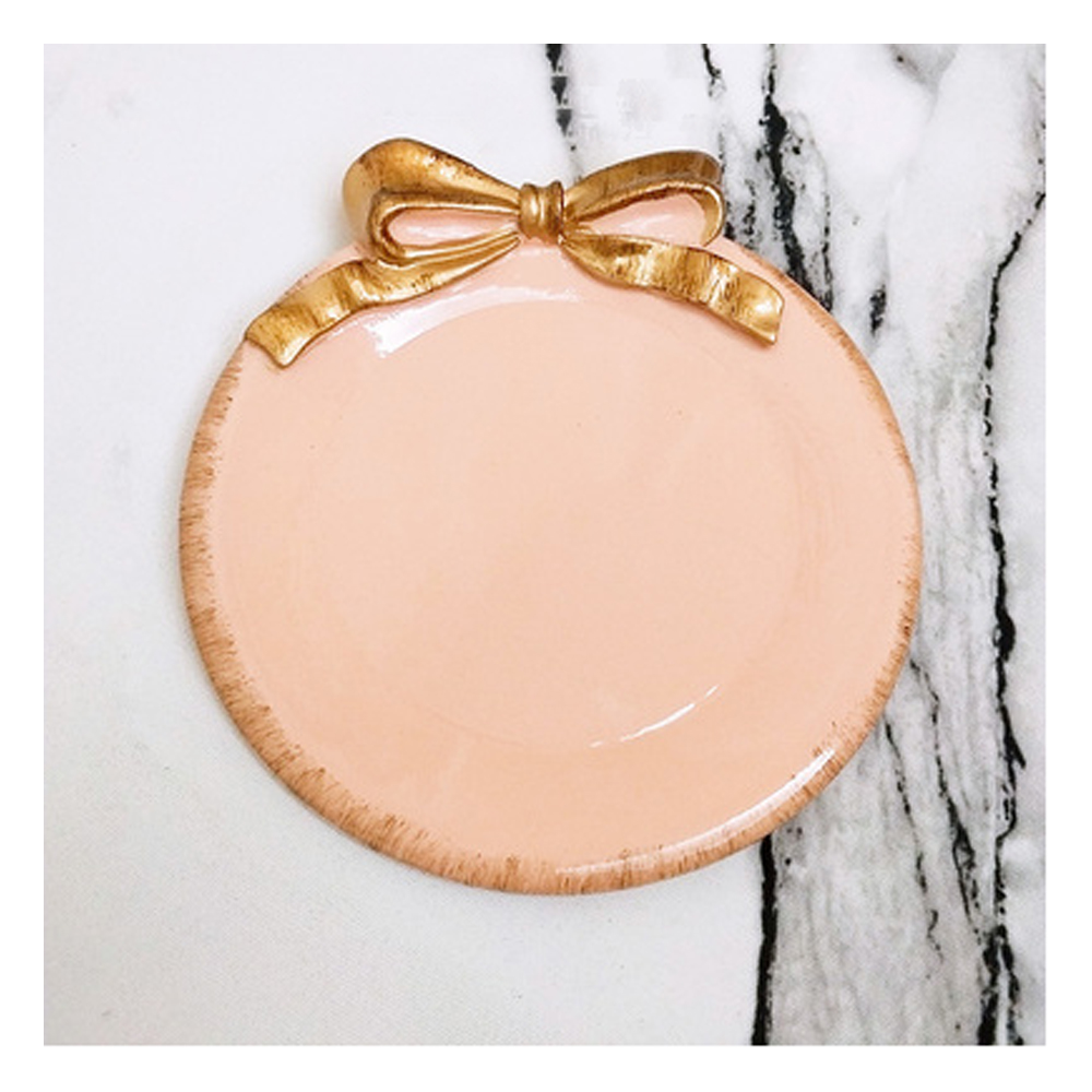 Plato de postre, posavasos, taza, resina sintética, lazo vintage, fruta, magdalenas, galletas, bandeja de aperitivos, mini vajilla para fiesta: 2