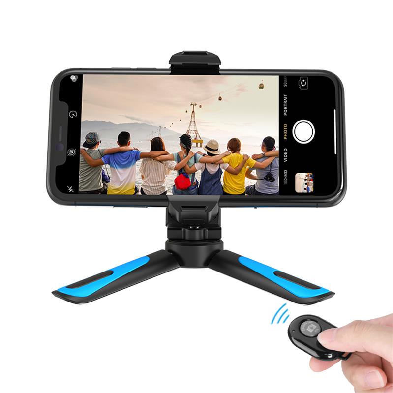 APEXEL Universele Camera Statief Draagbare Stretch Handheld Statief Met Mobiele Telefoon Clip Smartphone Voor Gopro xiaomi iPhone: tripod withBuletooth