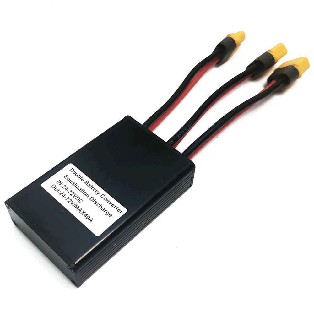 Ebike Dual Batterij Aansluiting Adapter XT60 Switcher Module Verhogen 20V-60V 30/40A Lithium Batterij Capaciteit parallel Module Deel
