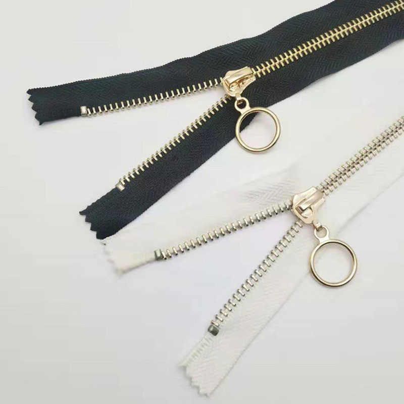 Close-End 20-30cm White&Black old Silver Metal Zipper for Sewing Craft zipper Garment Accessories Jeans Zippers DIY zipper