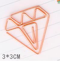 5 stk/sæt mini rosa guld flamingo kamera sakura krone stjerne papirclips bogmærke foto memo billet ringbind klip kontor stationion: 12