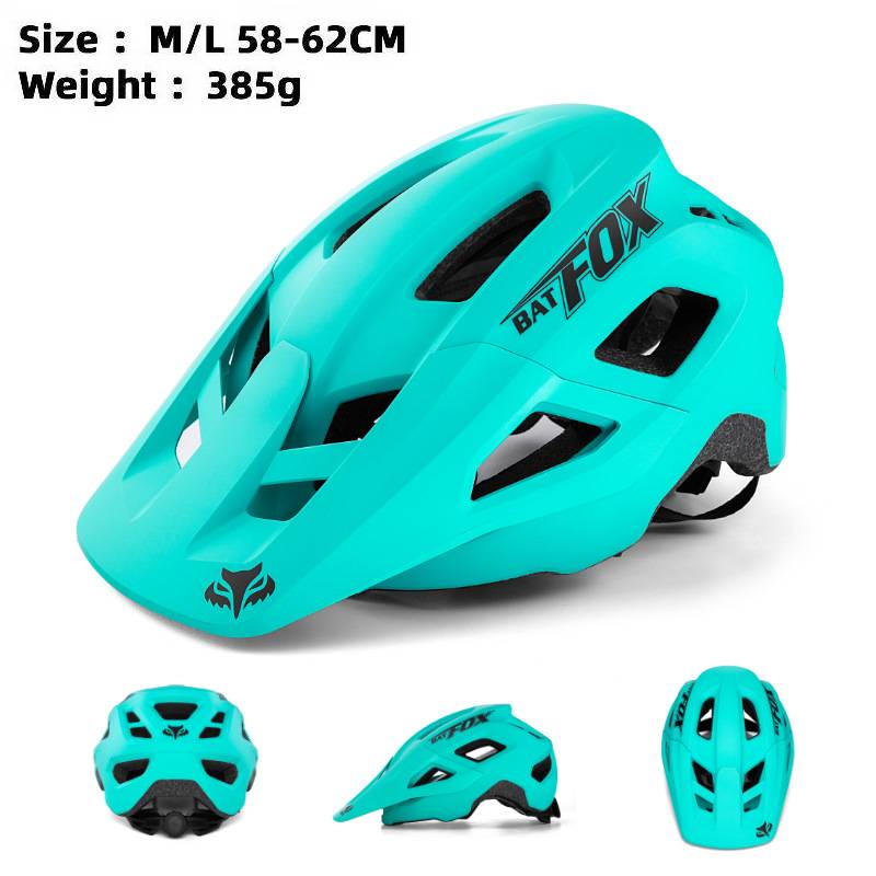 BATFOX Mountain Bike MTB Helmet Cycling Downhill Bicycle Road Ultralight Breathable Men Women Integrally-molded Casco Ciclismo: dark blue