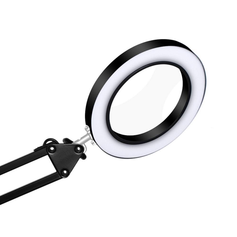 USB LED 3 Couleurs Lampe de Table Gradation Bureau Liseuse Grande Loupe Lumière Avec Verre À Ongles Beauté 5X Y3L2