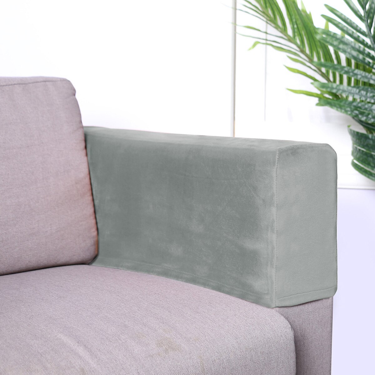 2Pcs Sofa Armsteun Cover Armsteun Beschermende Doek Elastische Cover Sofa Armsteun Handdoek Armsteun Protector Voor Thuis
