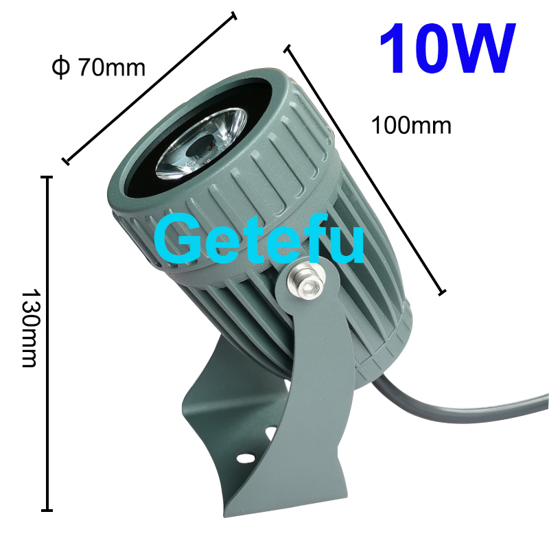 Foco LED al aire libre impermeable IP65 lámpara de pared ángulo estrecho reflector LED 3W 10W lámpara de punto de larga distancia lámpara de arandela de pared