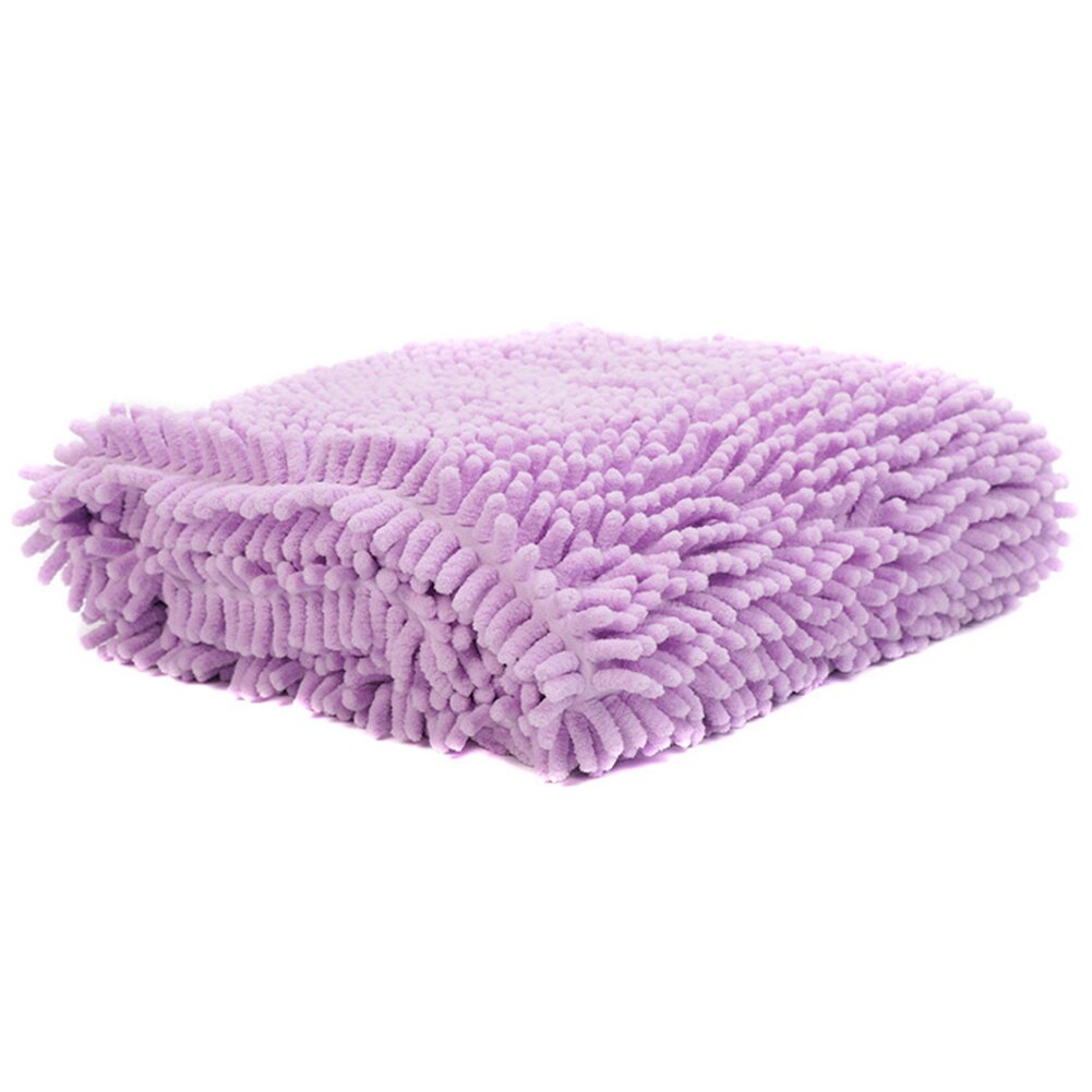 2 Chenille-Handtücher – Superweich & Saugstark Für Bad & Küche (weiß & Grau)