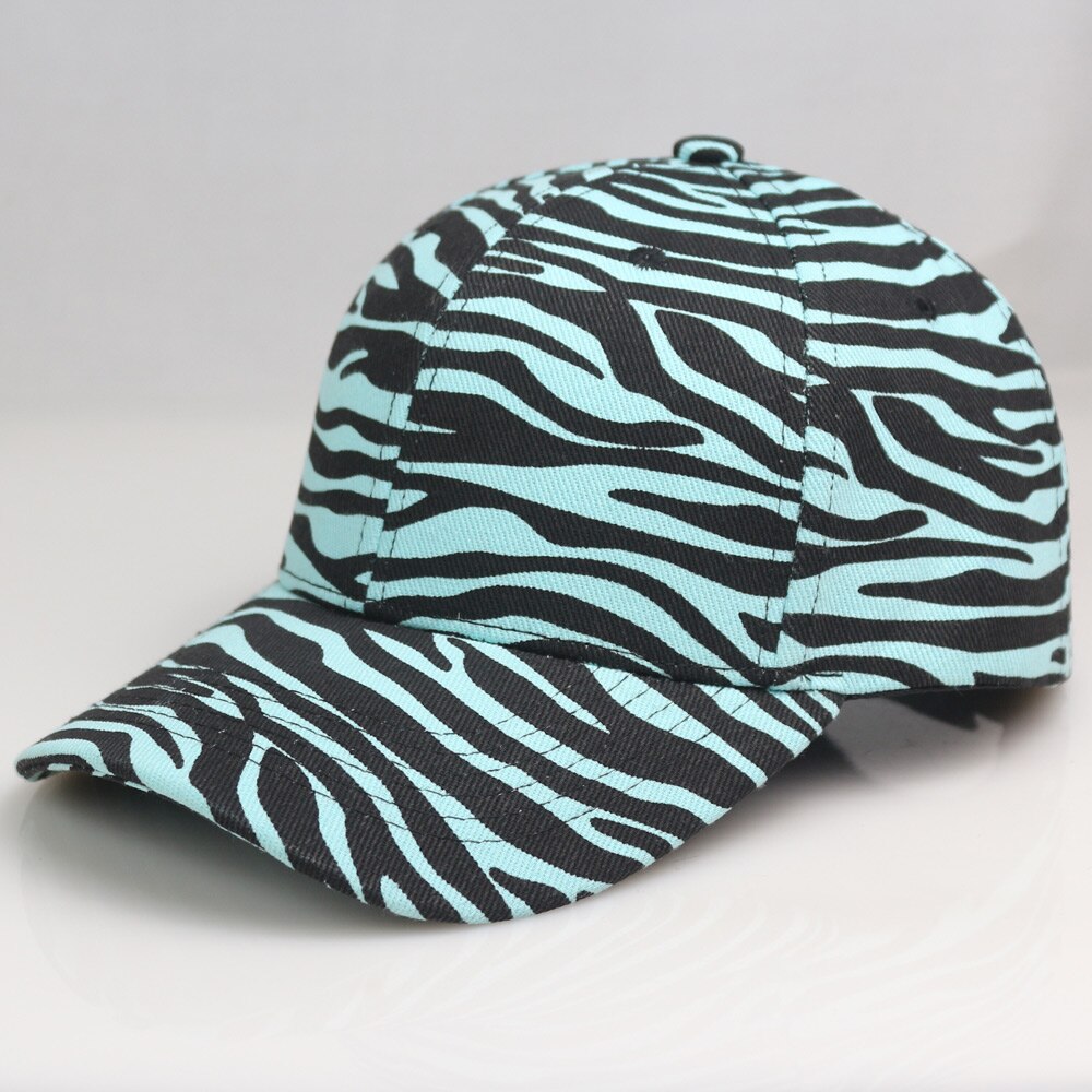 Women&#39;s Printed Striped Zebra Baseball Cap Men&#39;s Casual Adjustable Dad Hat Novelty Style Orange Blue White: sky blue