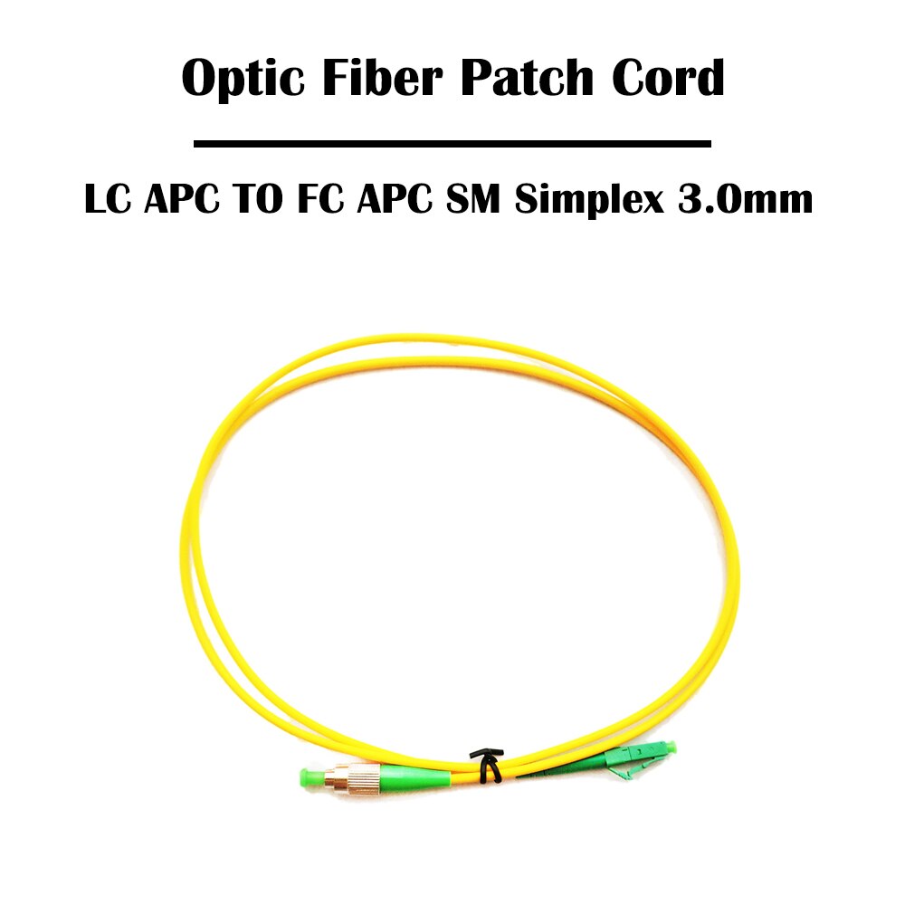 30 Pieces 5 Meter LC TO FC Fiber Patch Cord UPC/APC Single Mode SM Multi Mode MM Simplex 3.0mm FTTH Ethernet Networking