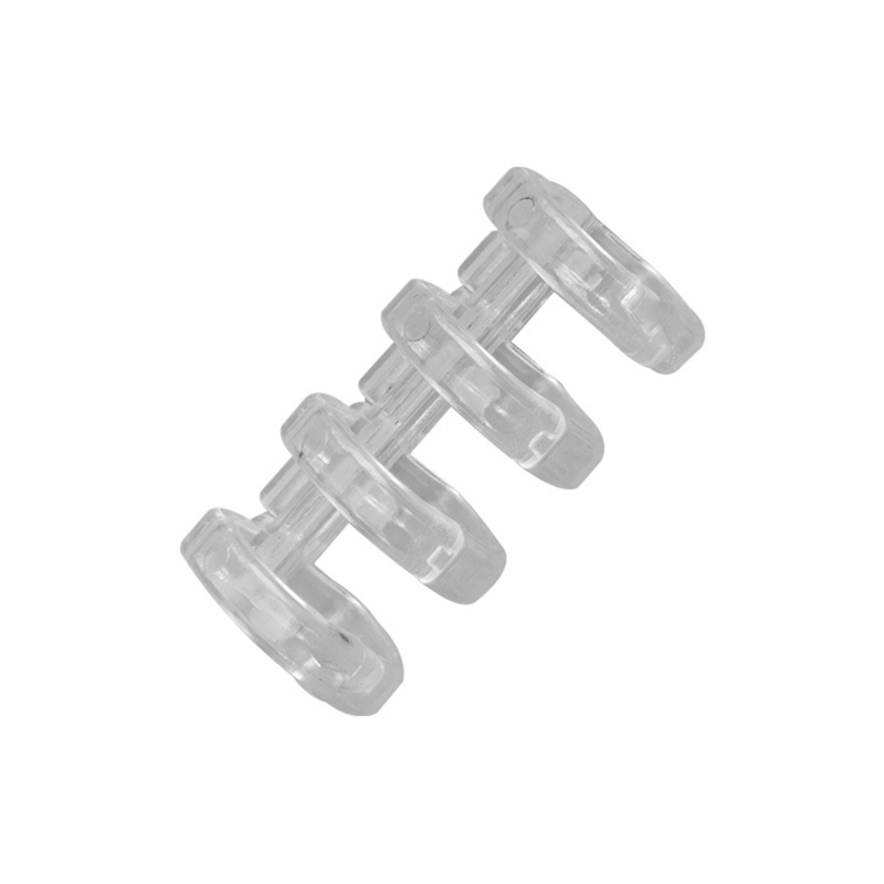 Plastic Binding Comb 4-ring Binding Coil Hold up 100 Sheets for Binding Cards Loose-leaf Refill Papers DIY Word Booklets 1XCE