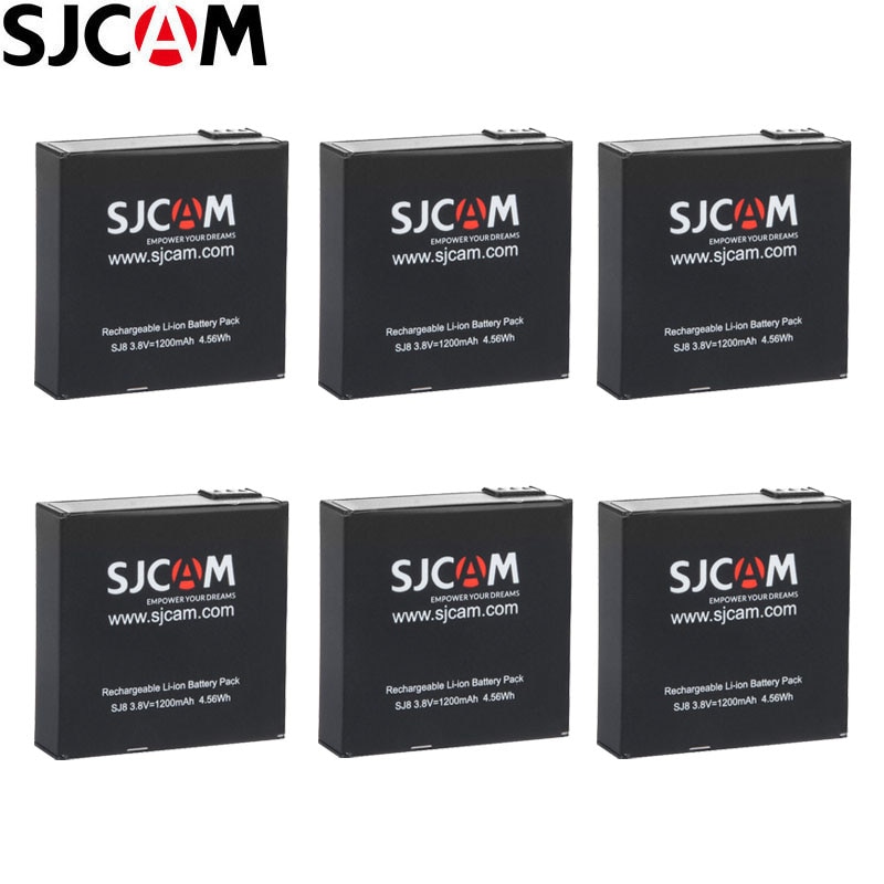 SJCAM SJ8 Batteria - 1200mAh Li-Ion Ricaricabile per SJCAM SJ8 PRO/PLUS/AIR Action Cam