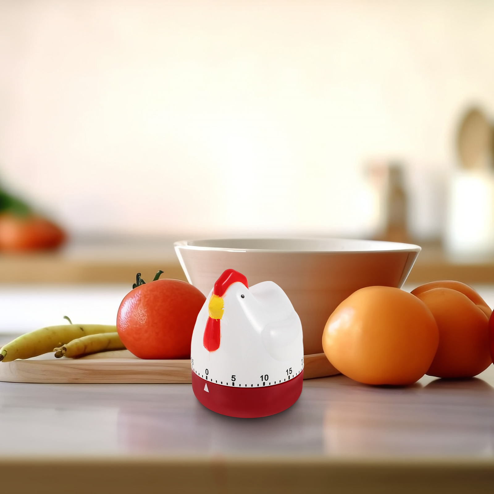 Kitchen Timer Adorable Cooking Chicken Shaped Plastic Baking for Timing Device Mechanical Portable