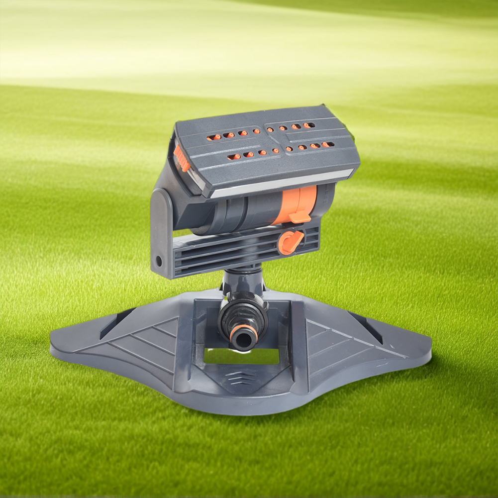Large Coverage Lawn Sprinkler Adjustable Irrigation Watering System 16 Holes Rotating Lawn Sprinkler for Outdoor Yard Garden