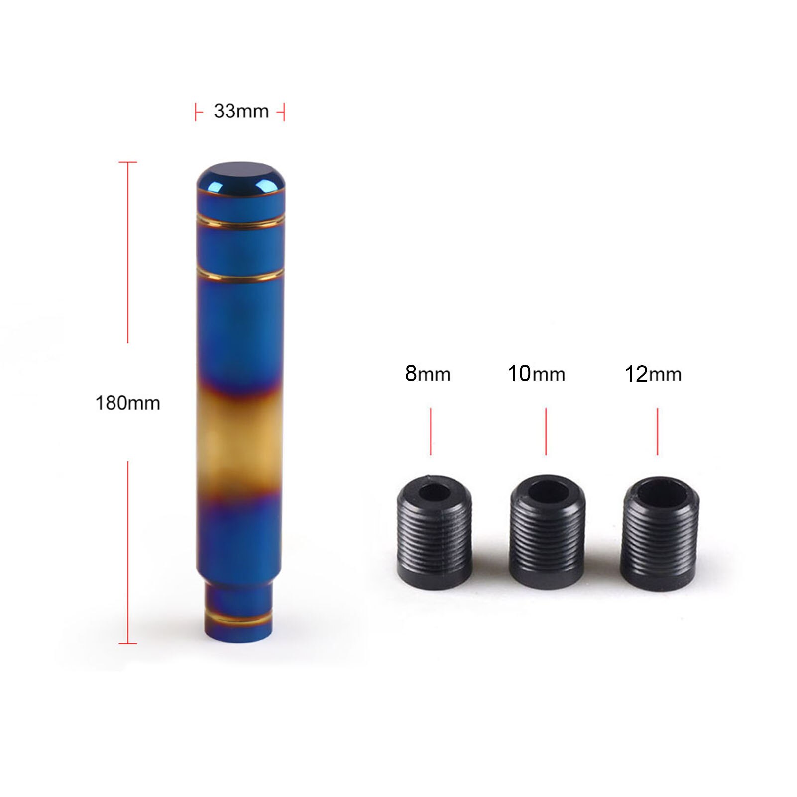 18cm Gear Shift Knob Stick Manual Transmission Universal Car Aluminum Extended Gear Shifter Gear Head Knob