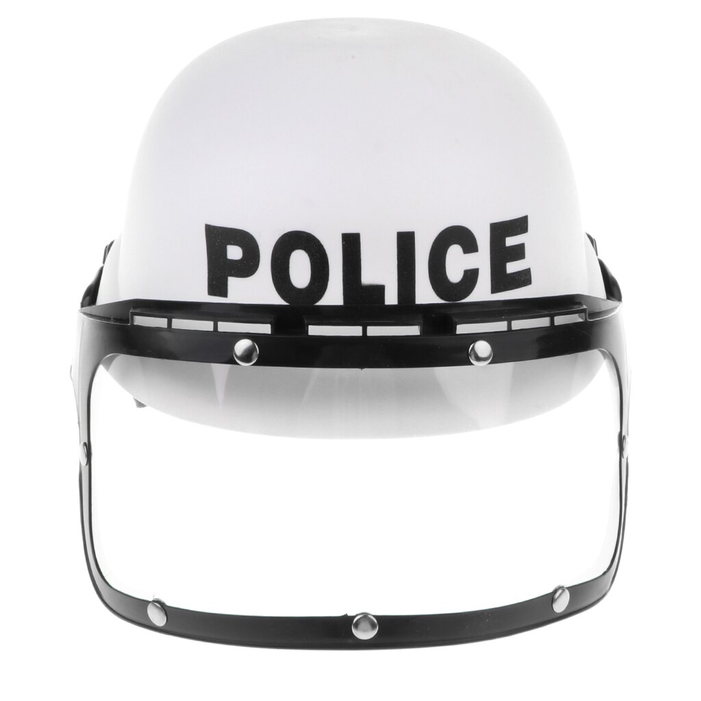 Kid Cop Motorcycle Hat Riot - Police Fancy Dress Costume Pretend Game