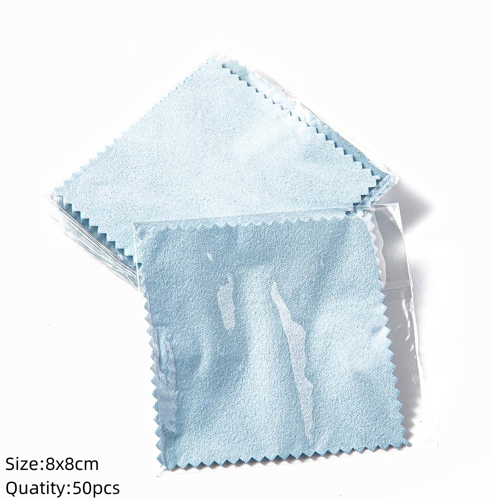 Paño limpiador de esmalte plateado, toallita suave y limpia, paño de limpieza, herramienta de joyería, suministros de fabricación, servilletas, accesorios de limpieza, 10/50 Uds.: Granate