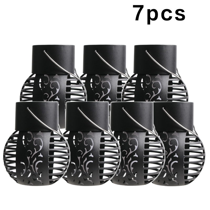 Luces solares para exteriores, linterna Retro, lámpara de llama colgante, iluminación de paisaje, luces de suelo, foco, decoración de jardín y hogar: Blanco