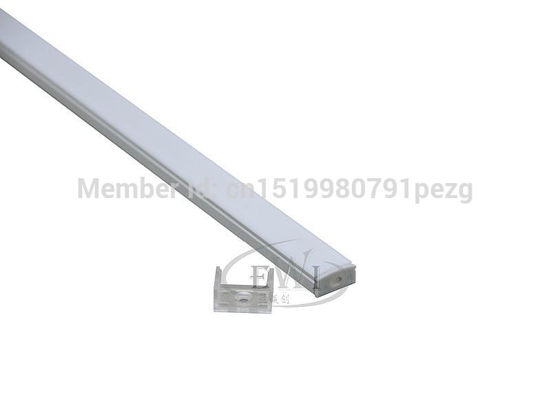 10 sets/partij U type Geëxtrudeerd Led aluminium profiel Geanodiseerd Aluminium LED profiel LED aluminium Channel profiel voor verzonken muur