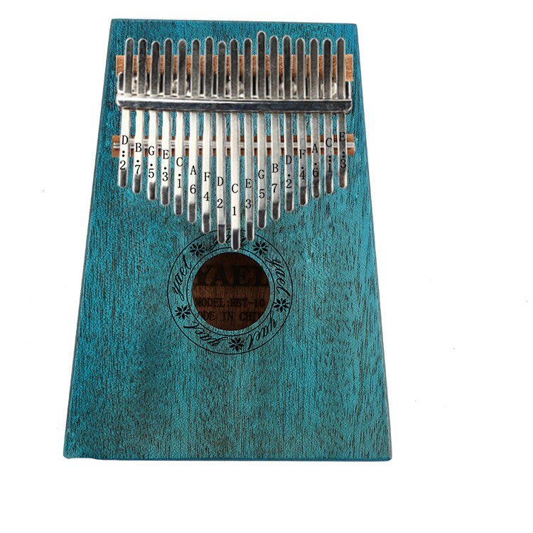 17 tangent kalimba mahogny afrikansk tumme piano finger slagverk mbira naturligt tangentbord musikinstrument marimba massivt trä: 4